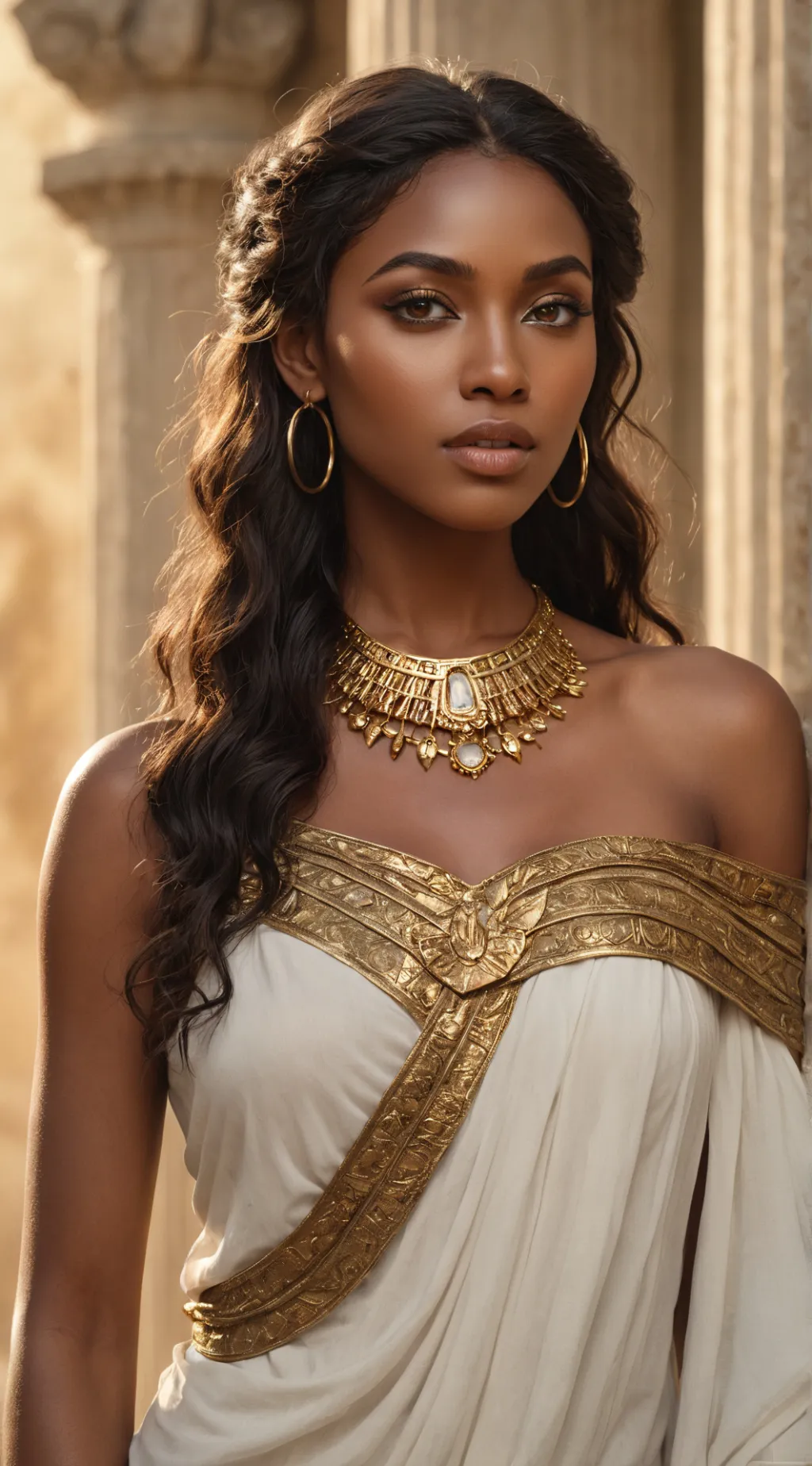 ai character: Goddess Luna  background