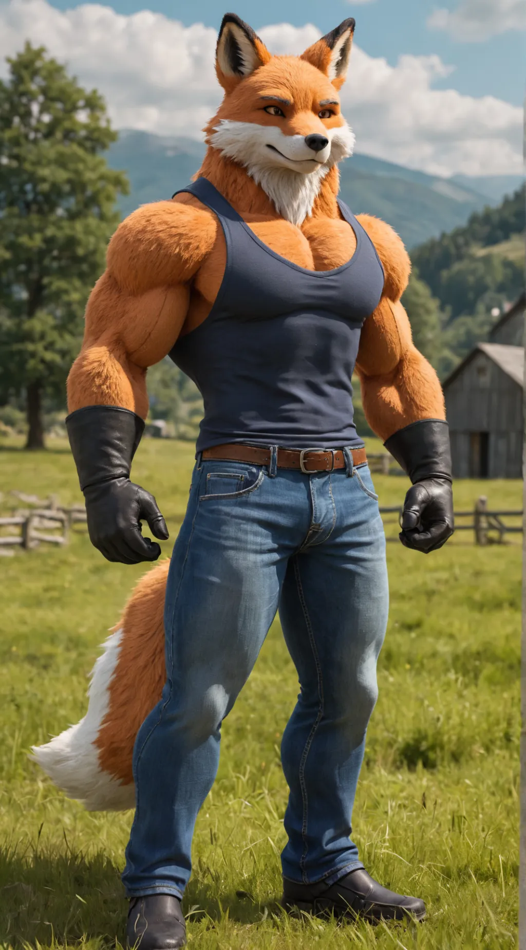 ai character: Kitsune background