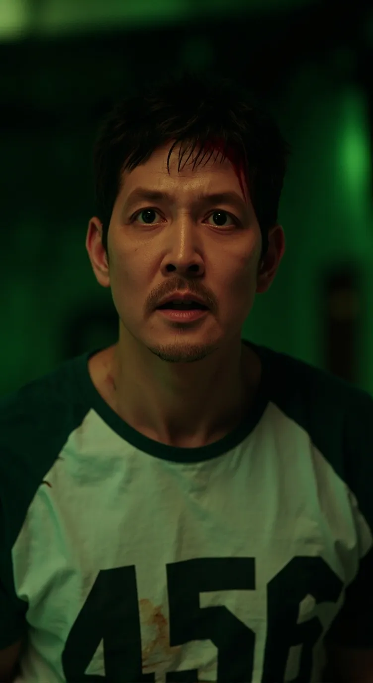 ai character: squid game 3 sprun background