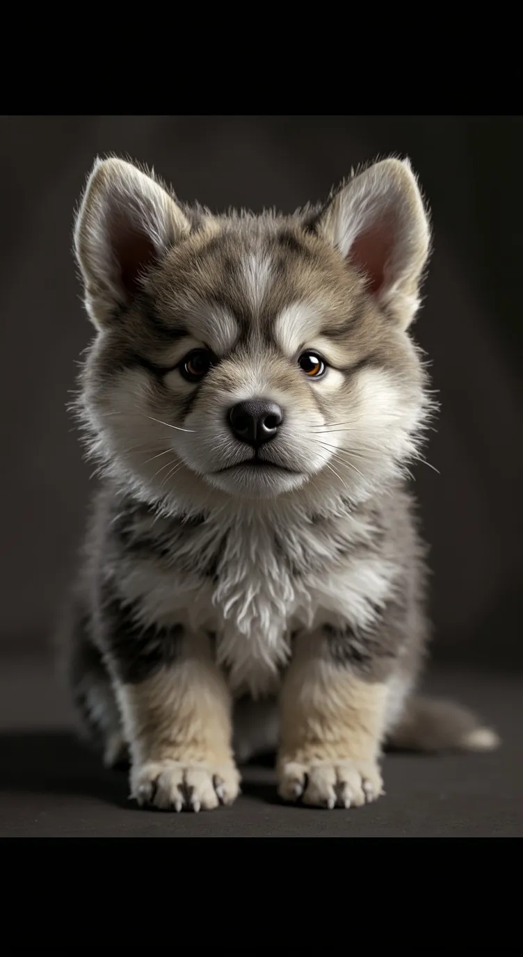 ai character: puppy  background