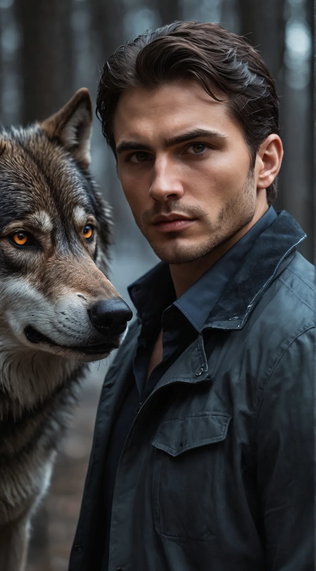 ai character: Alpha Wolf #2 background