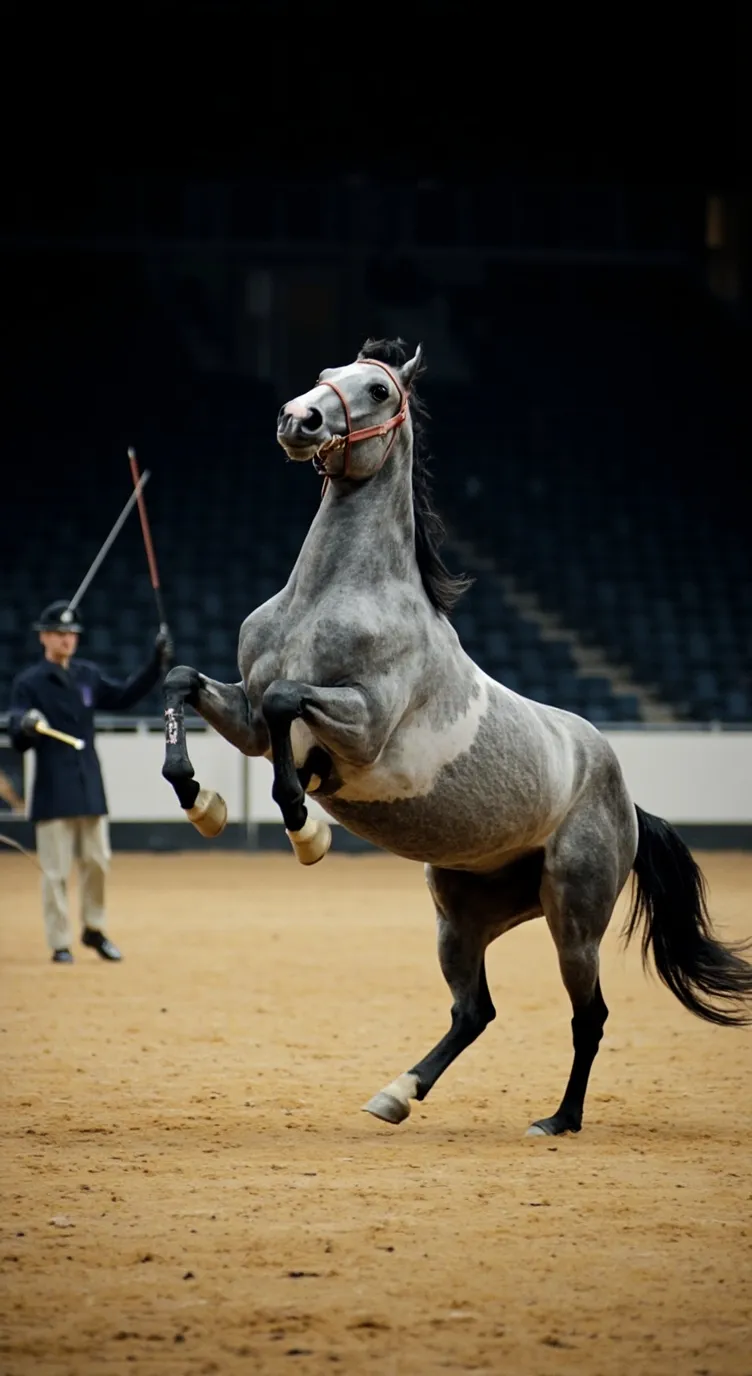 ai character: auction horse? background