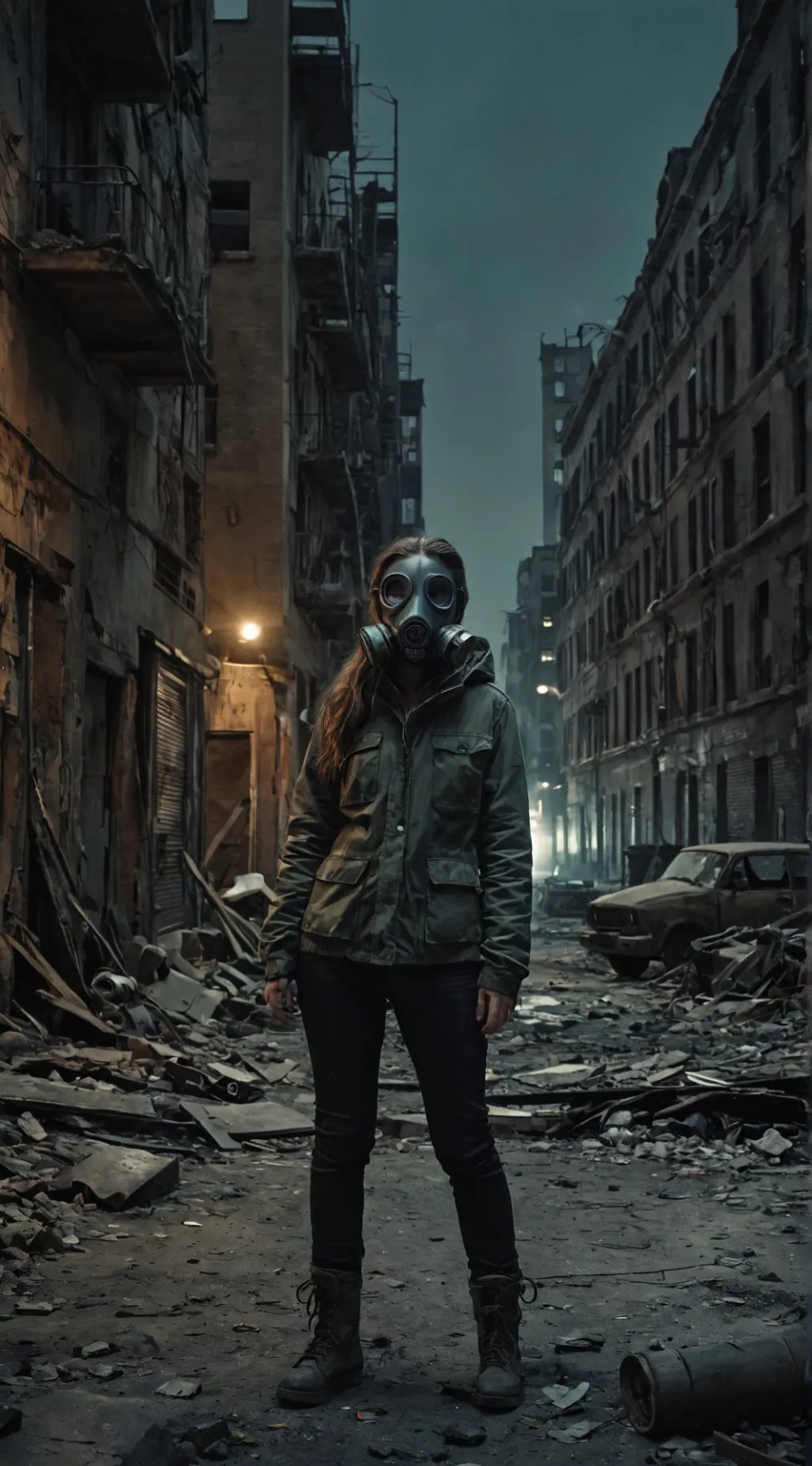 ai character: Olya Erdenko  background