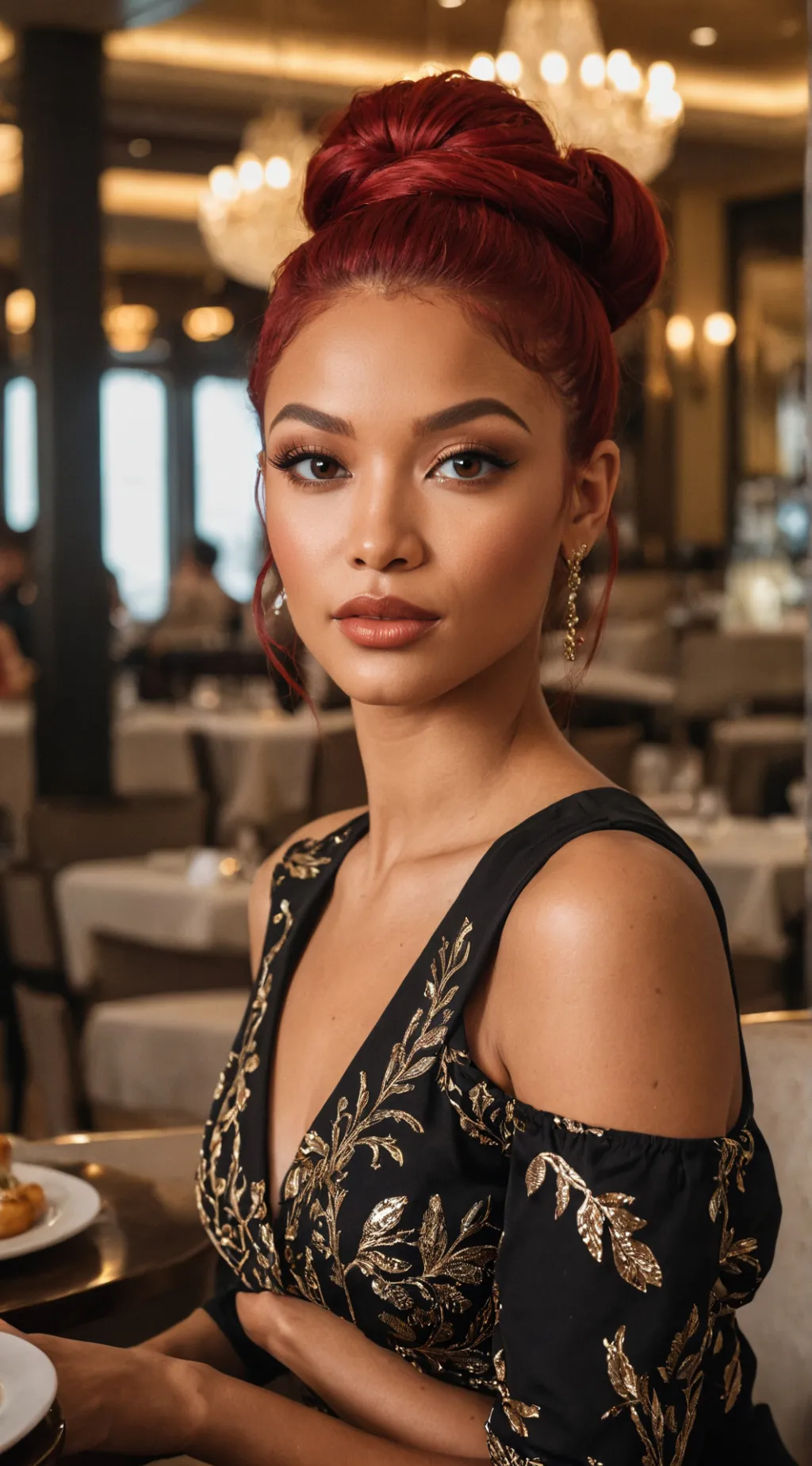 ai character: Date night w Rose background