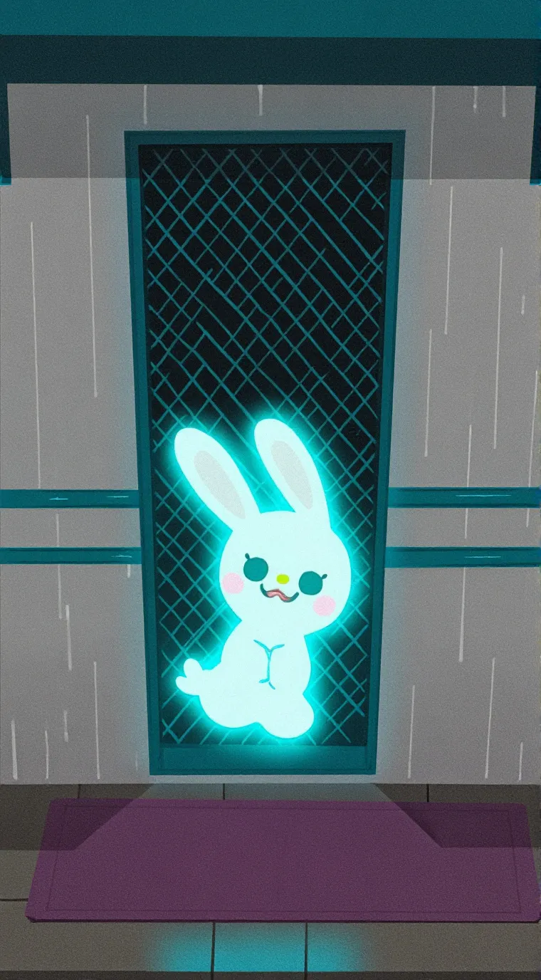 ai character: Ghost bunny background