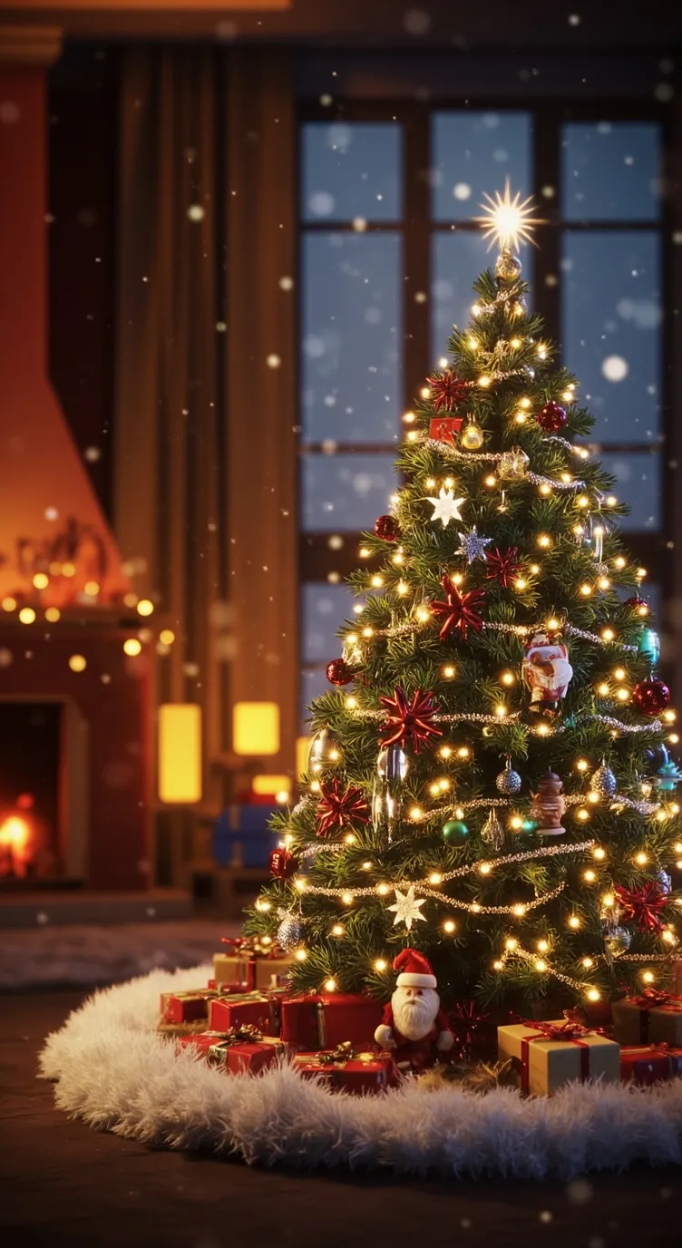 ai character: kimetsu navidad  background