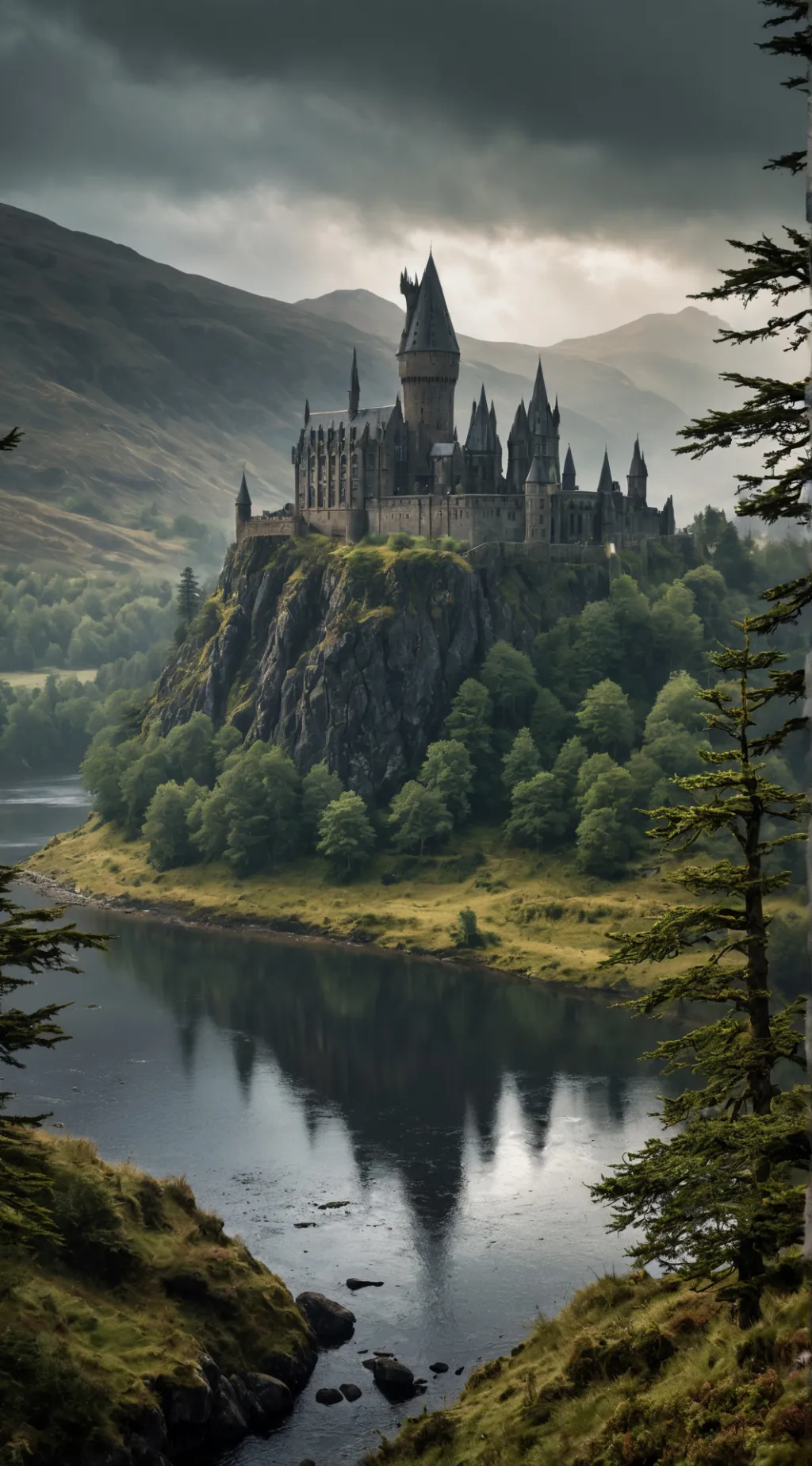 ai character: Hogwarts  background