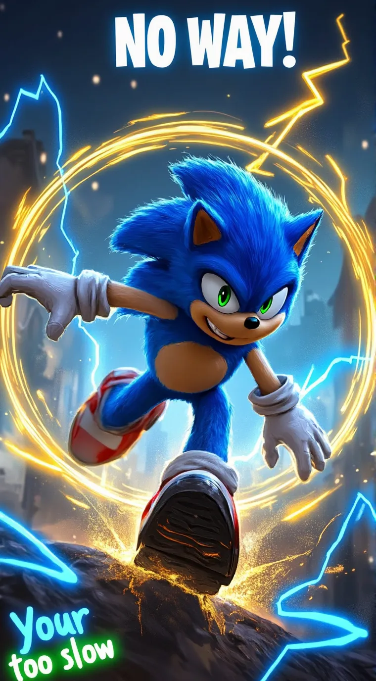 ai character: sonic the hedgehog background