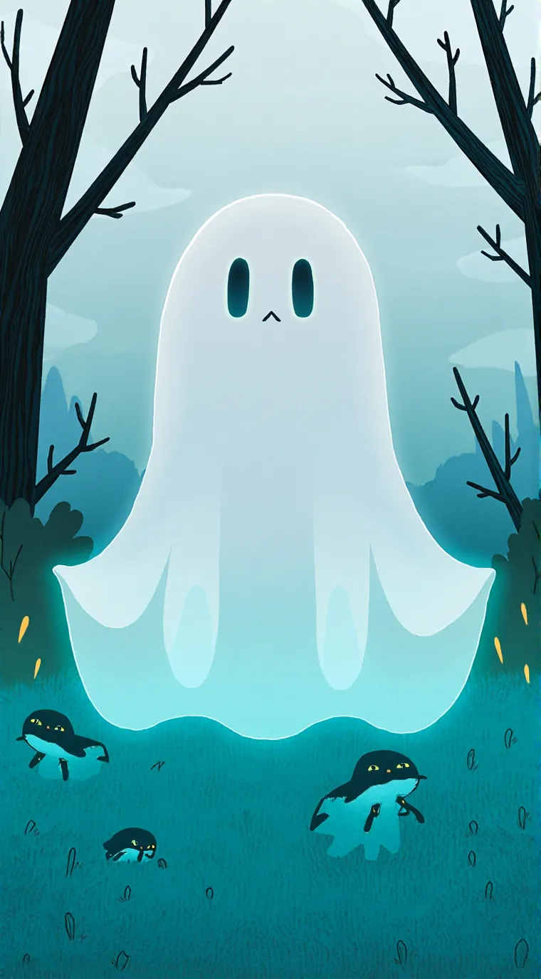 ai character: Cutie ghost background