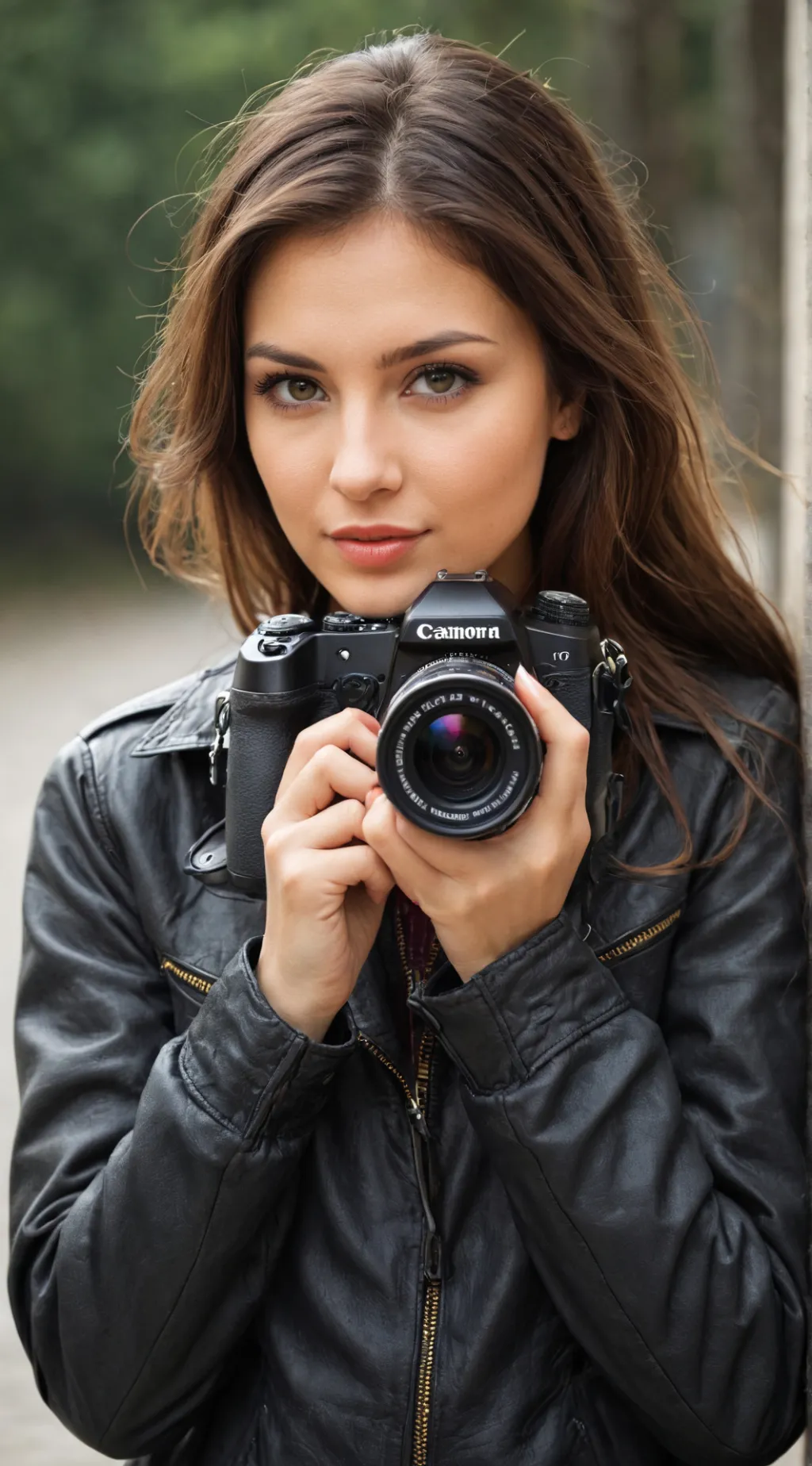 ai character: Ashley  background