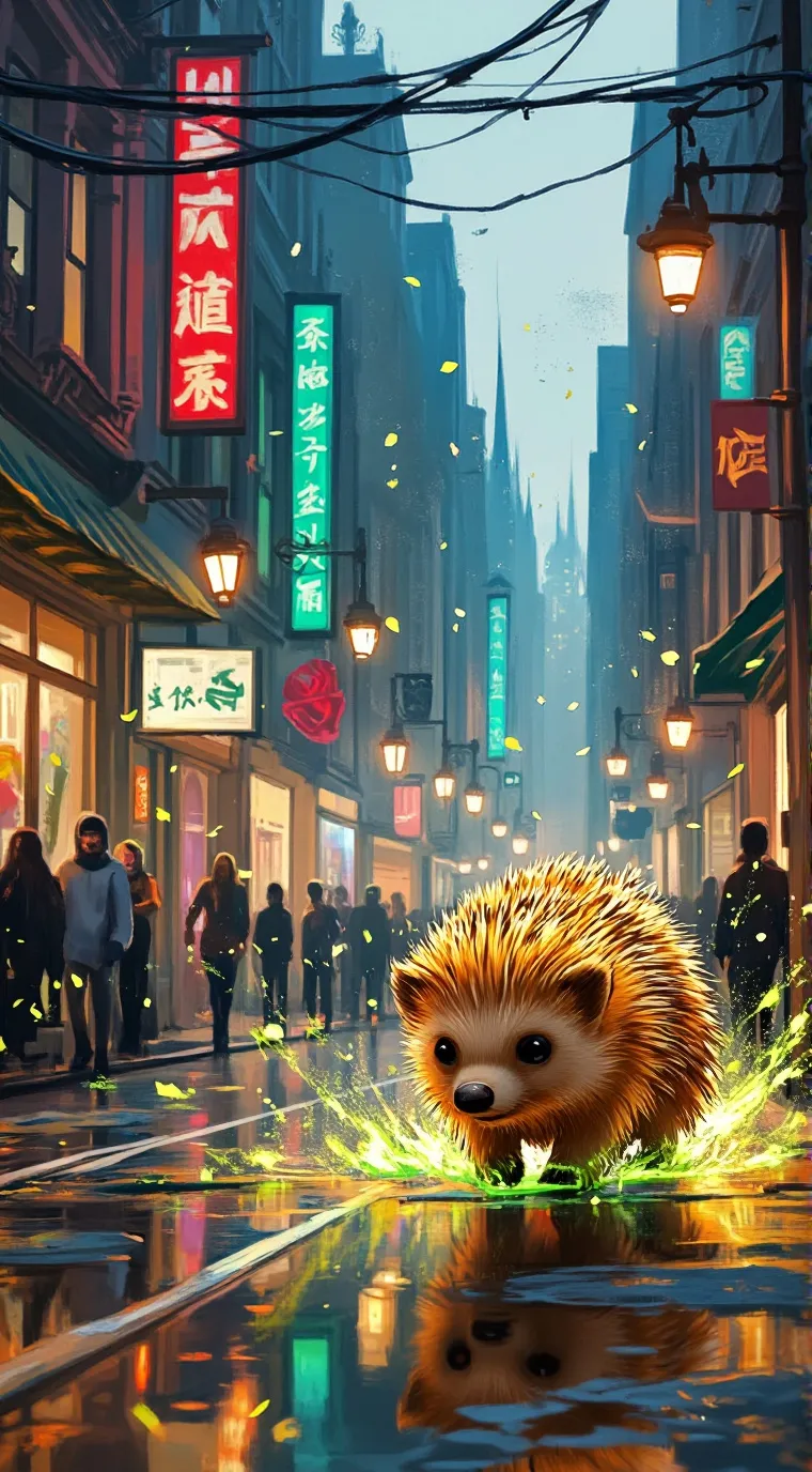 ai character: sklir el erizo background