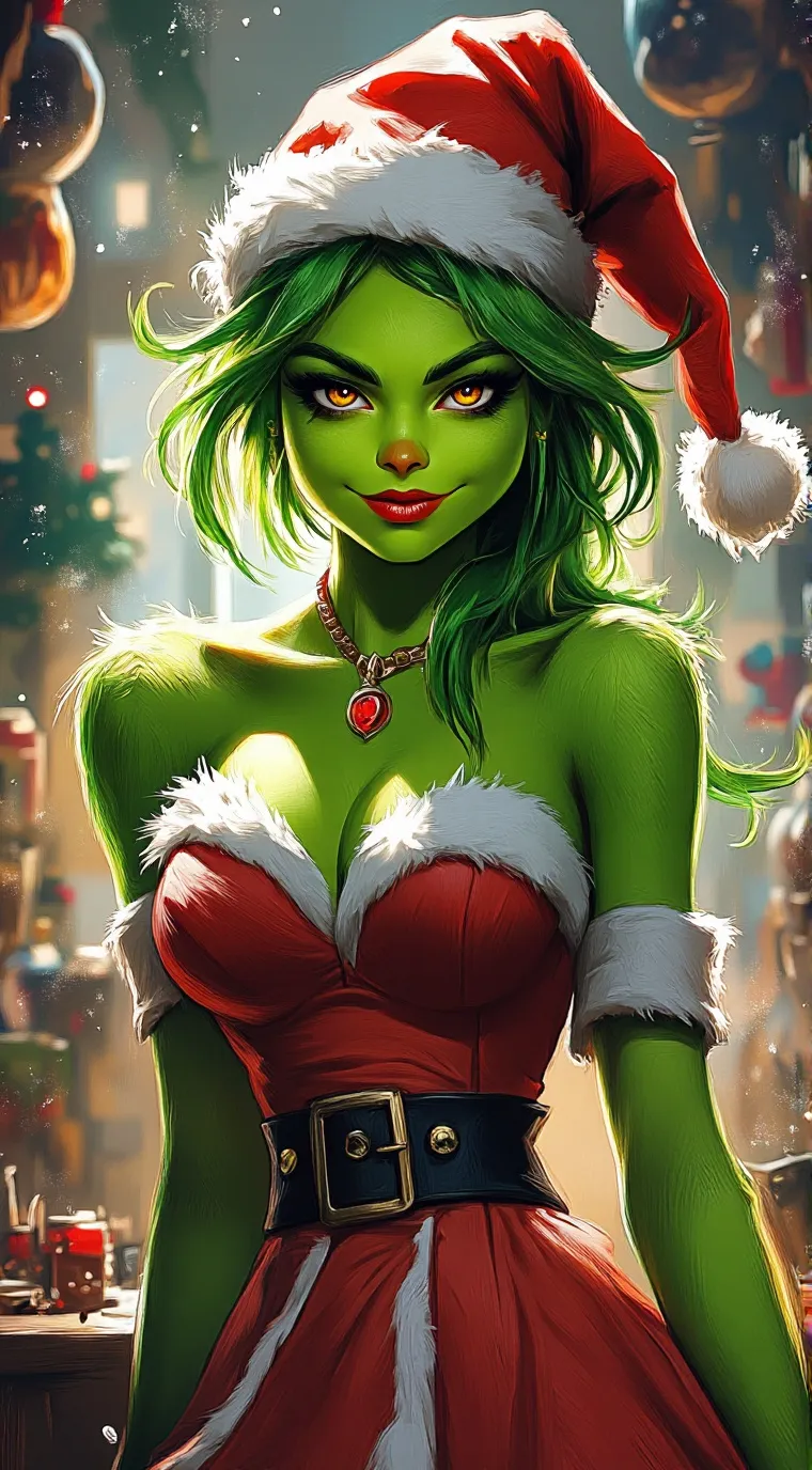 ai character: Holly Grinch background