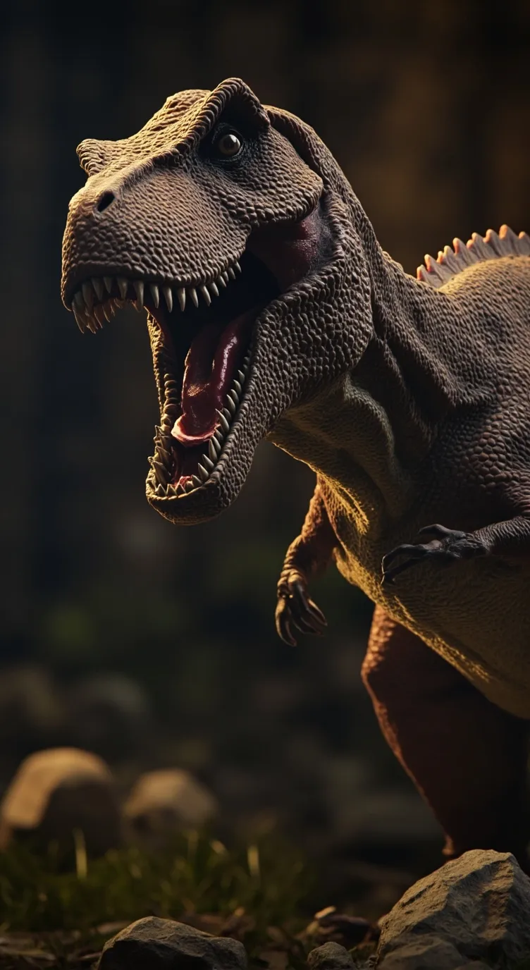 ai character: Tyrannosaurus  background