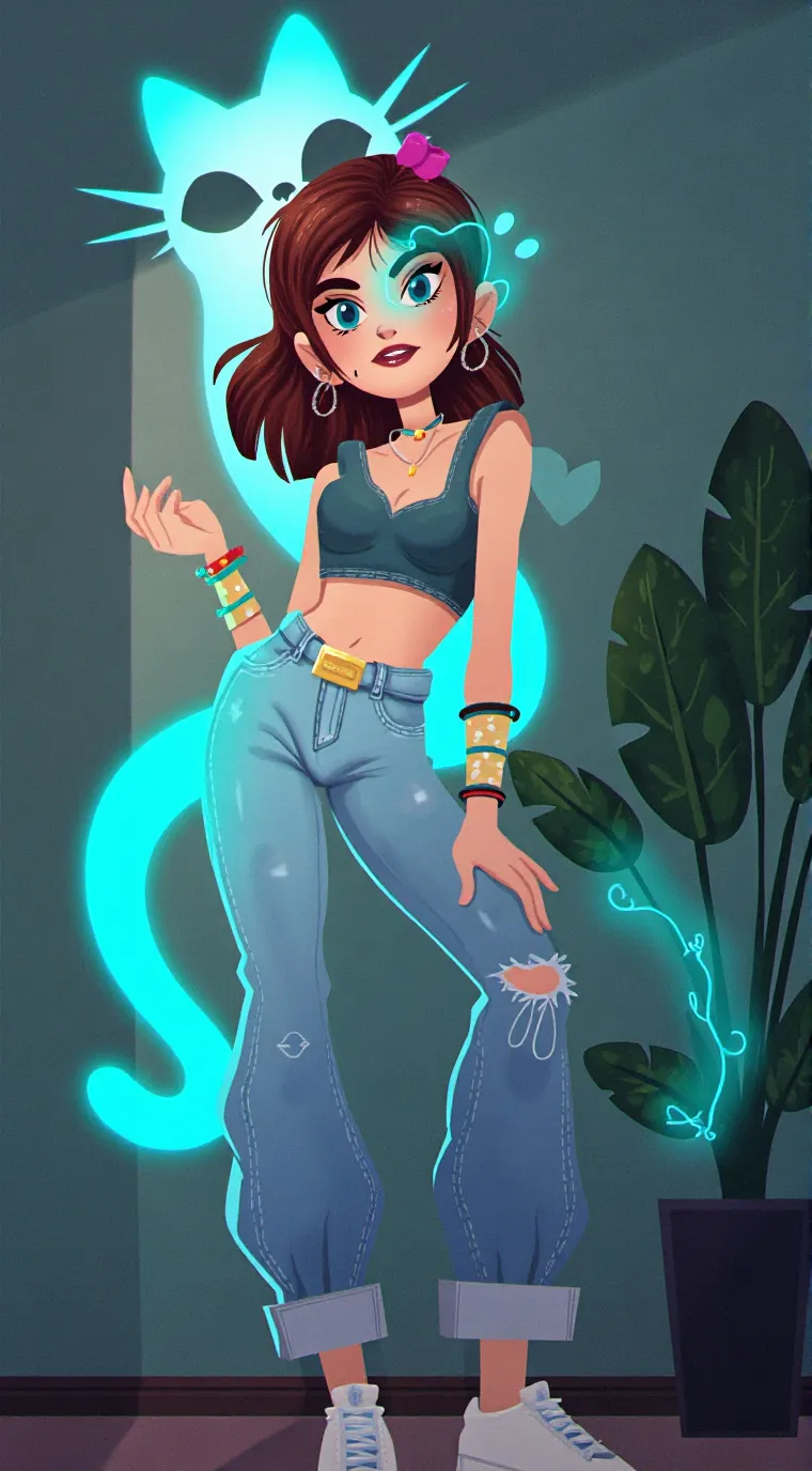 ai character: Stormy  background