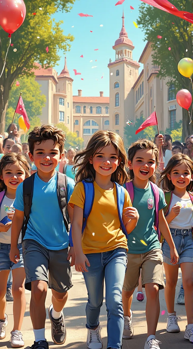 ai character: дети background