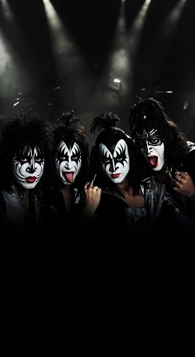 ai character: kiss band background