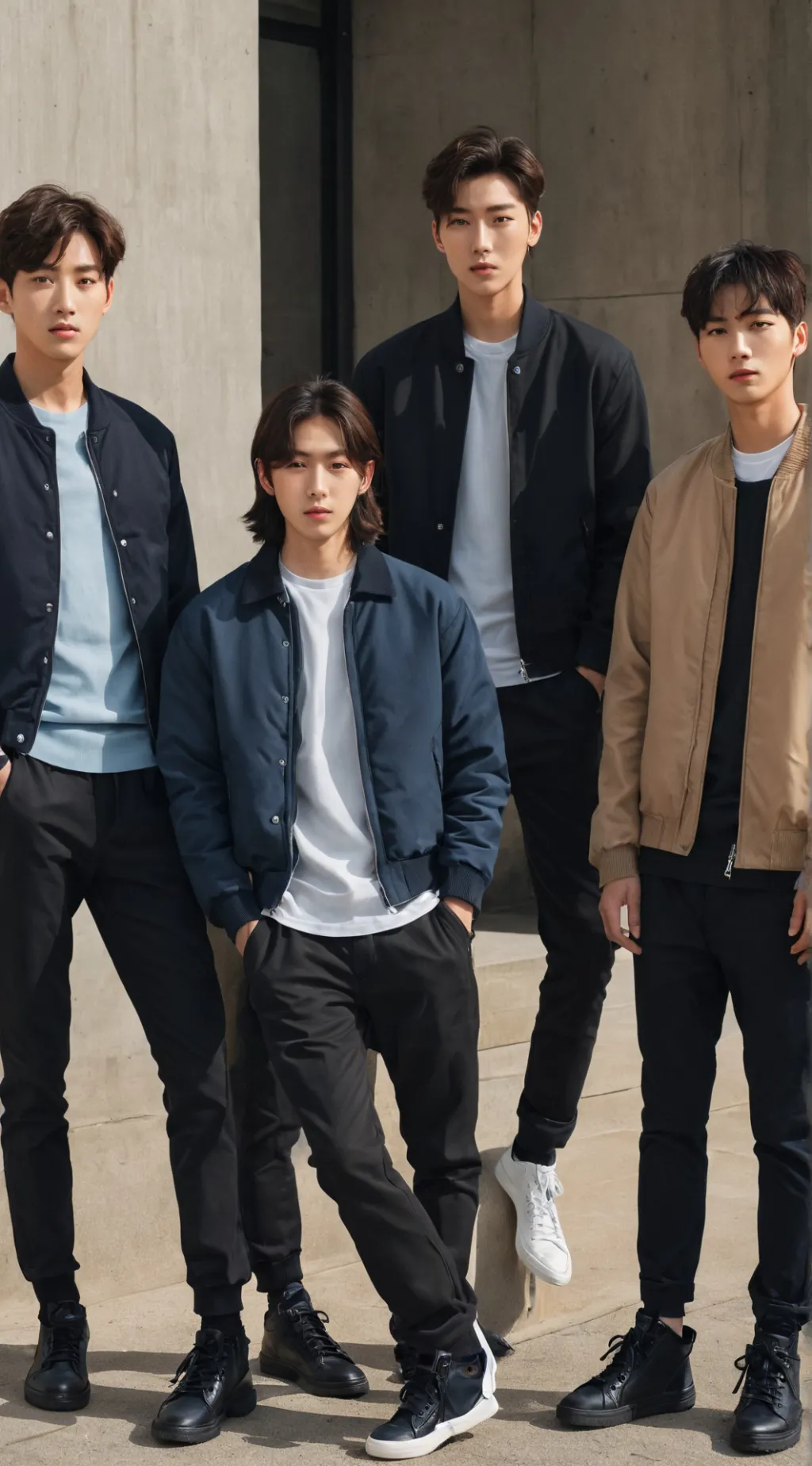 ai character: 4 boys who bully u background