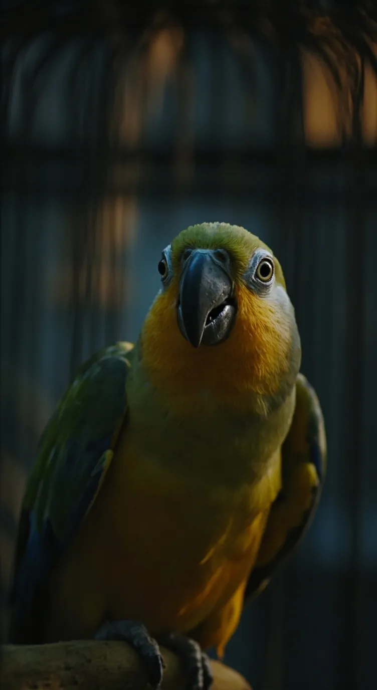 ai character: rosa o papagaio background