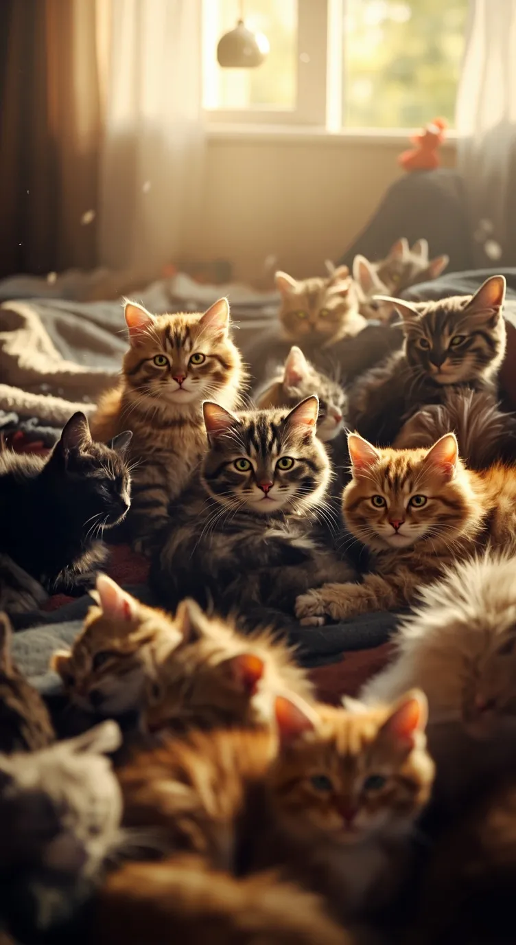 ai character: cat daycare background