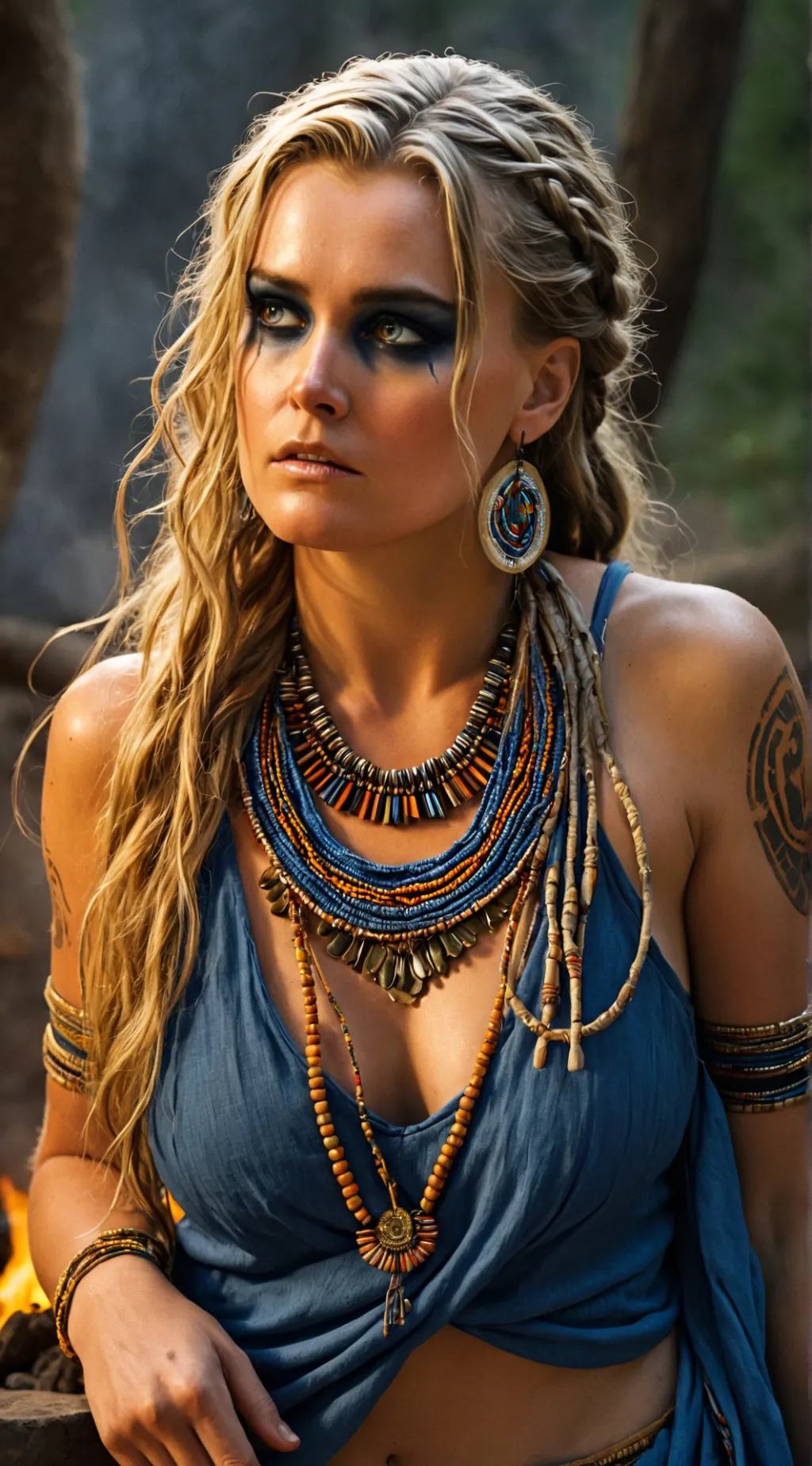 ai character: Cerulean background