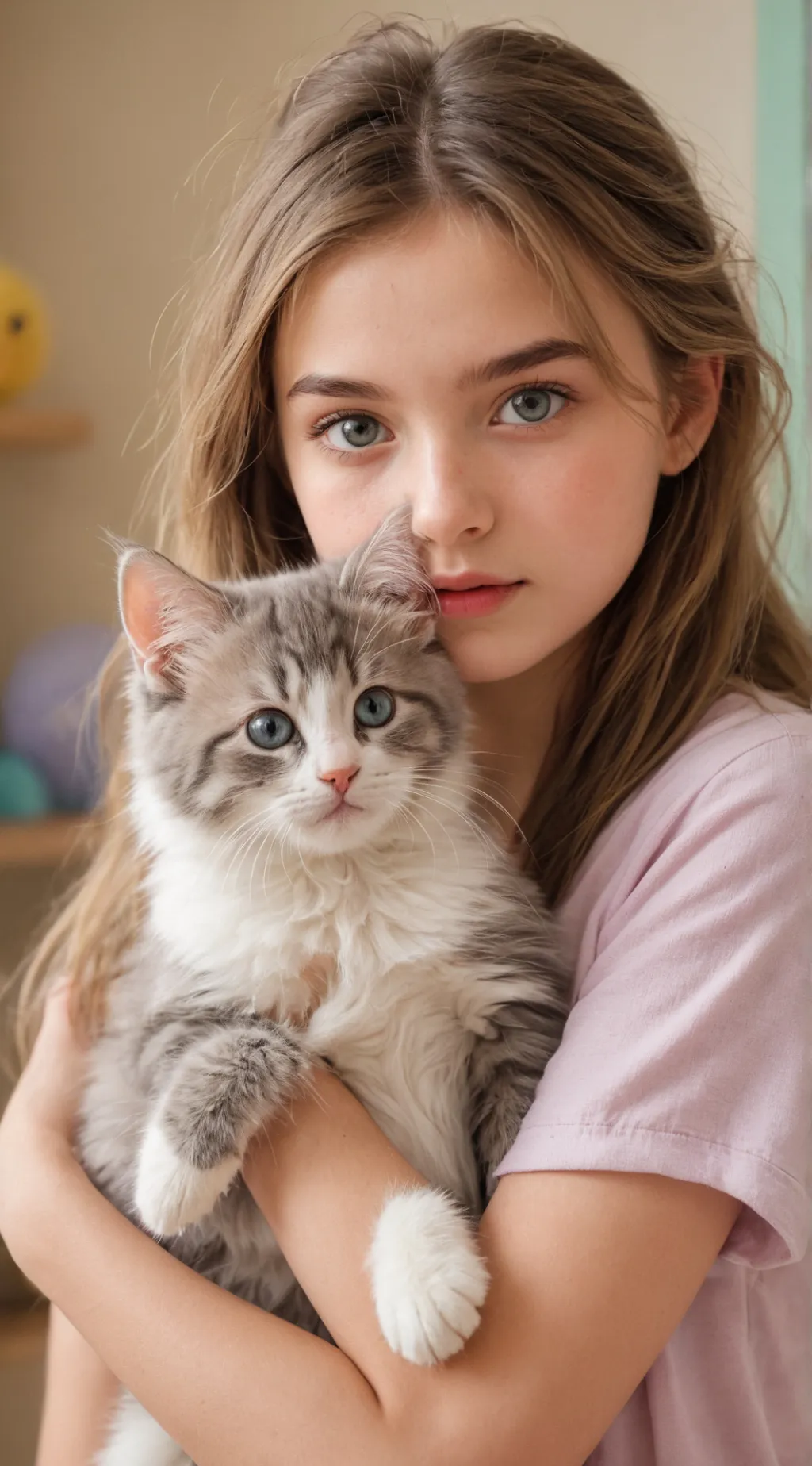 ai character: Girl with Cute background