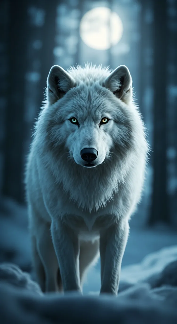 ai character: Lobo alfa (Snow) background