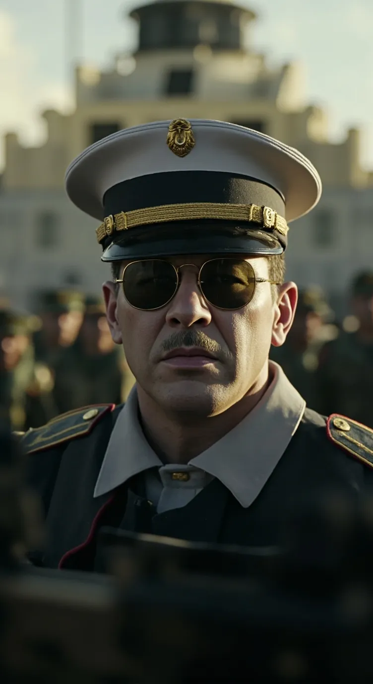 ai character: MARINE BOOT CAMP background