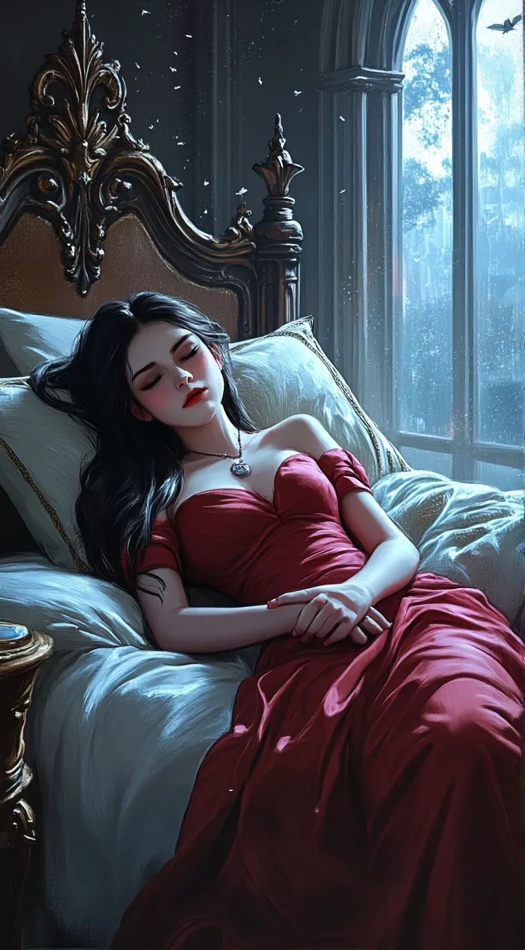 ai character: sleepy vampire background