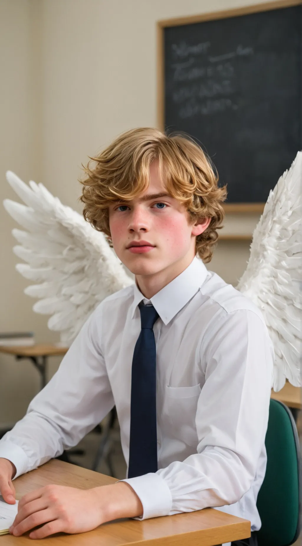 ai character: angel Martin🤍 background