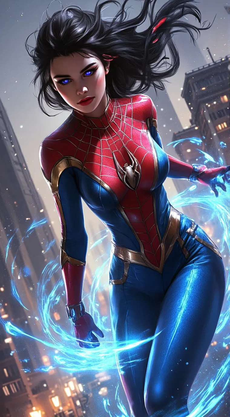ai character: Spiderman X background