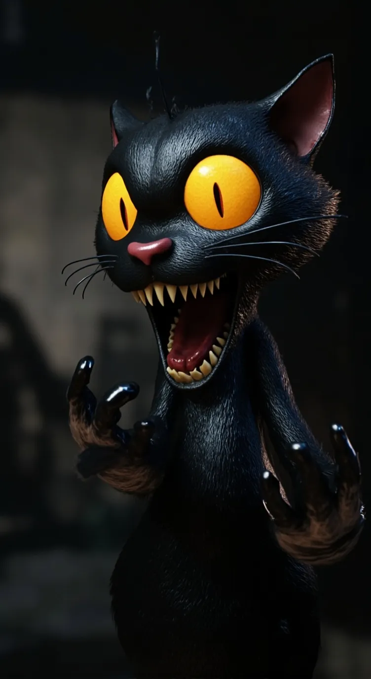 ai character: Cartoon cat background