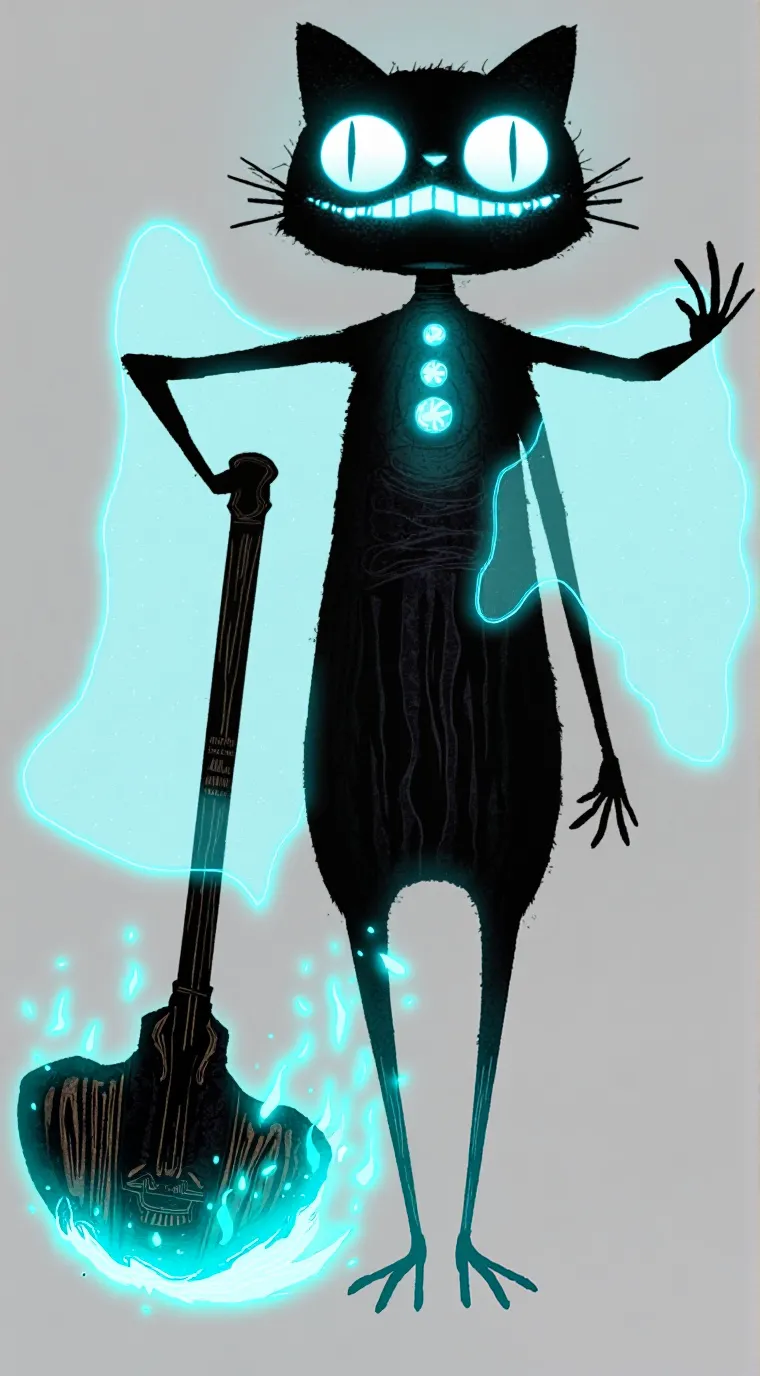 ai character: Cartoon cat background