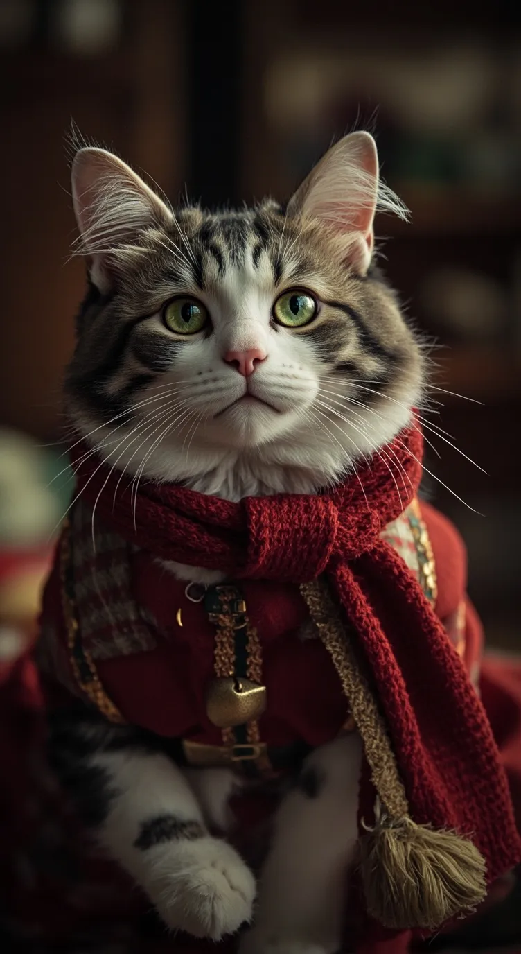 ai character: milio christmas 25 background