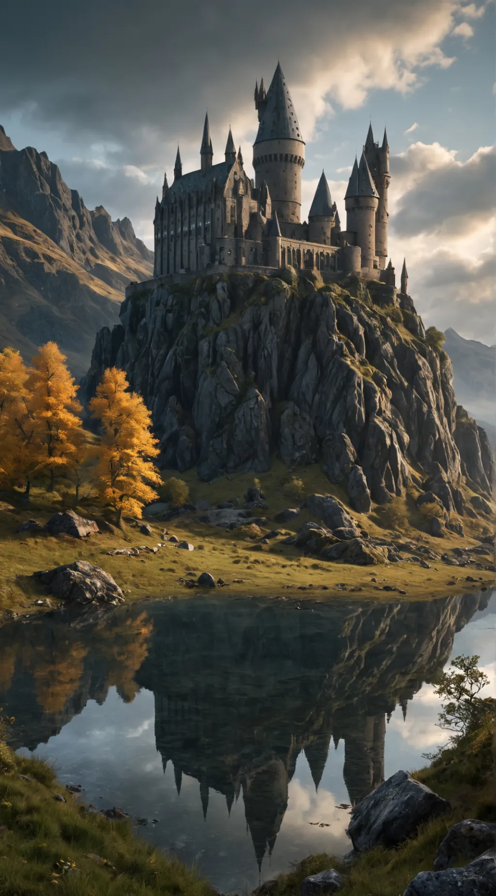 ai character: Hogwarts  background