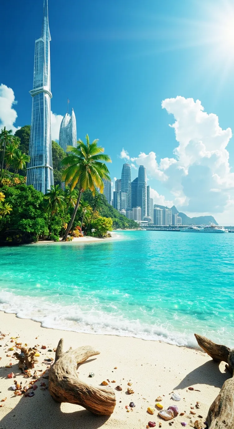 ai character: vacation  background