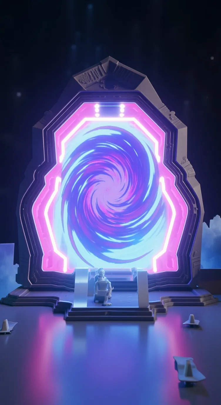 ai character: Roblox 3th Portal background