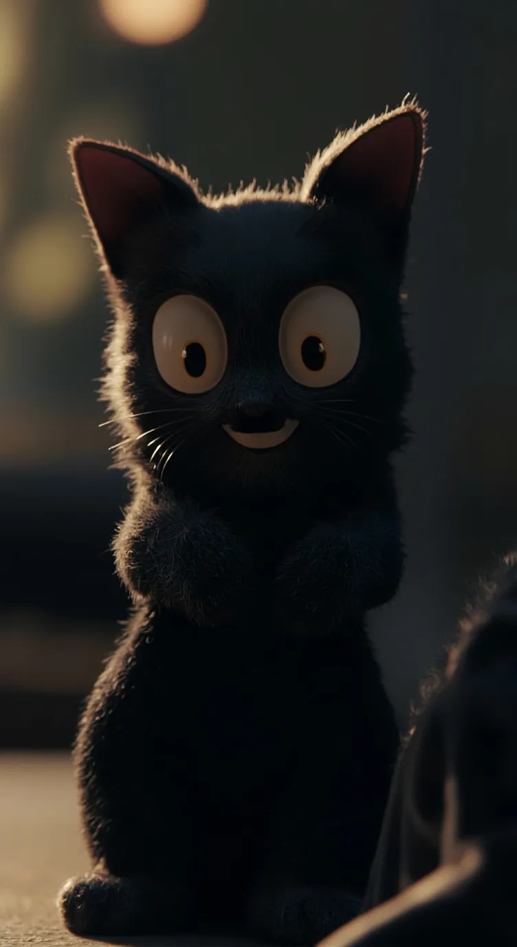 ai character: Cartoon cat background