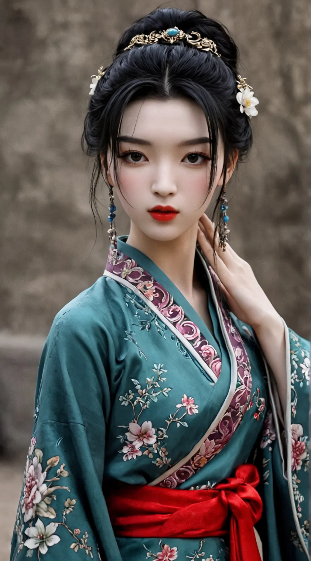 ai character: Apple background