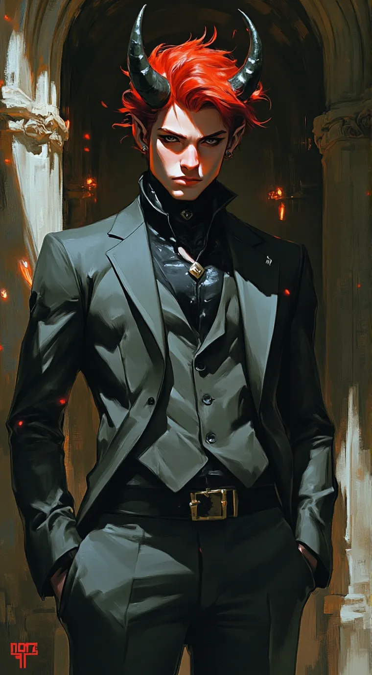 ai character: devil-angel background