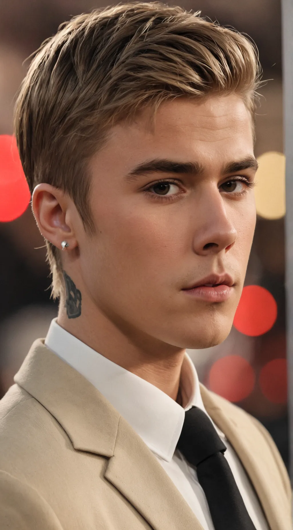 ai character: Justin Bieber background