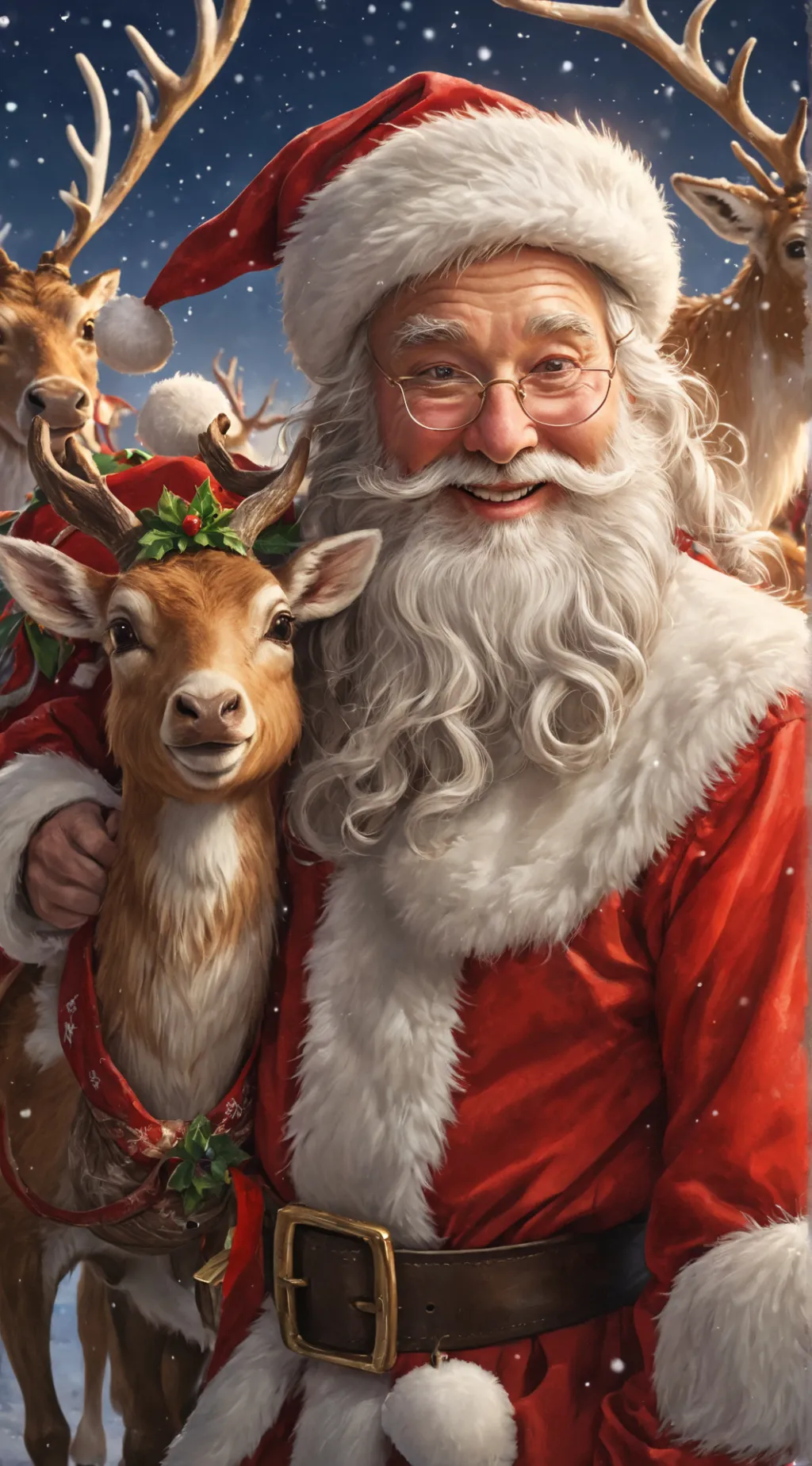 ai character: Santa Claus background
