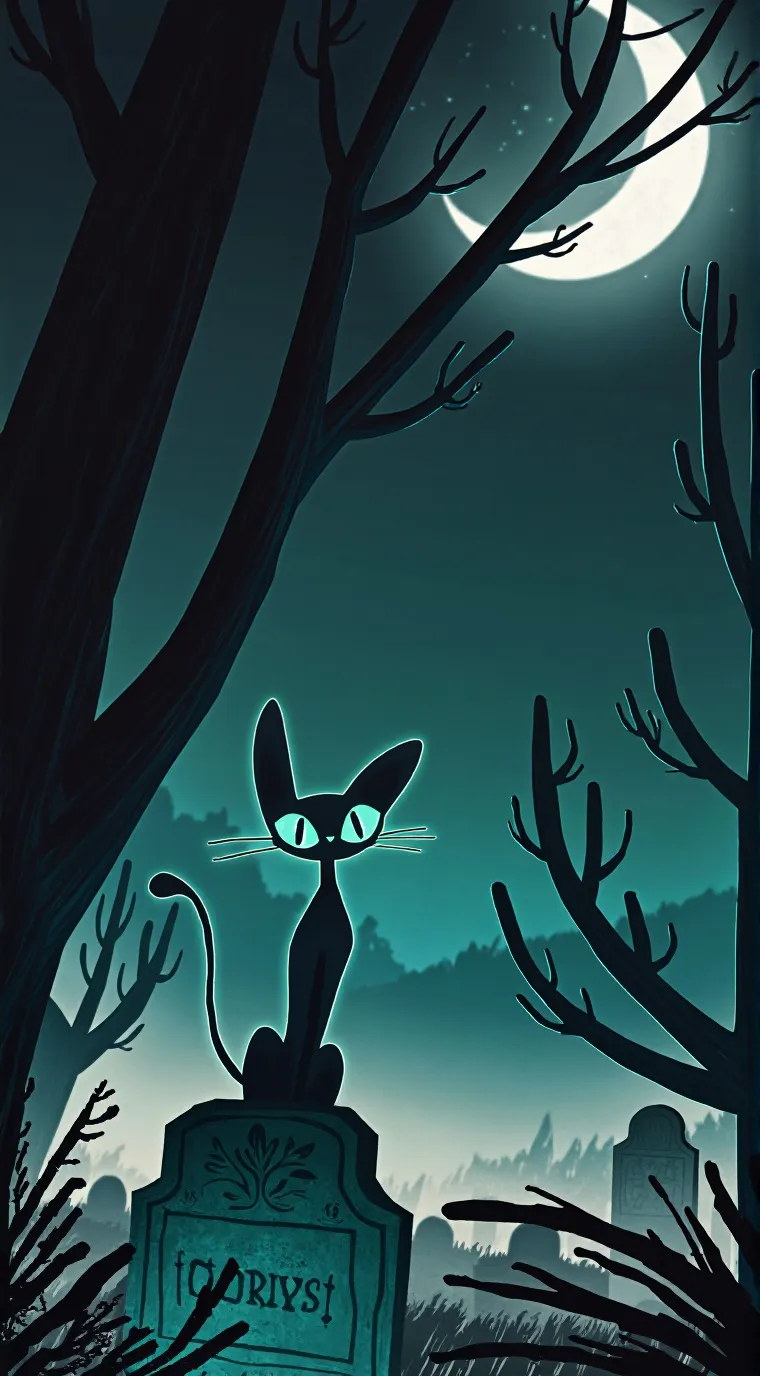 ai character: кошка background