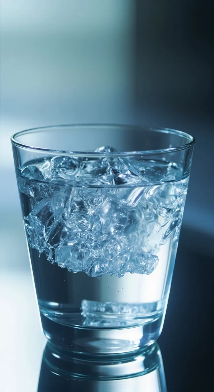 ai character: A glass of water background