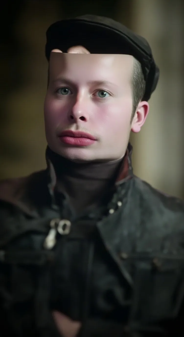 ai character: Square  background