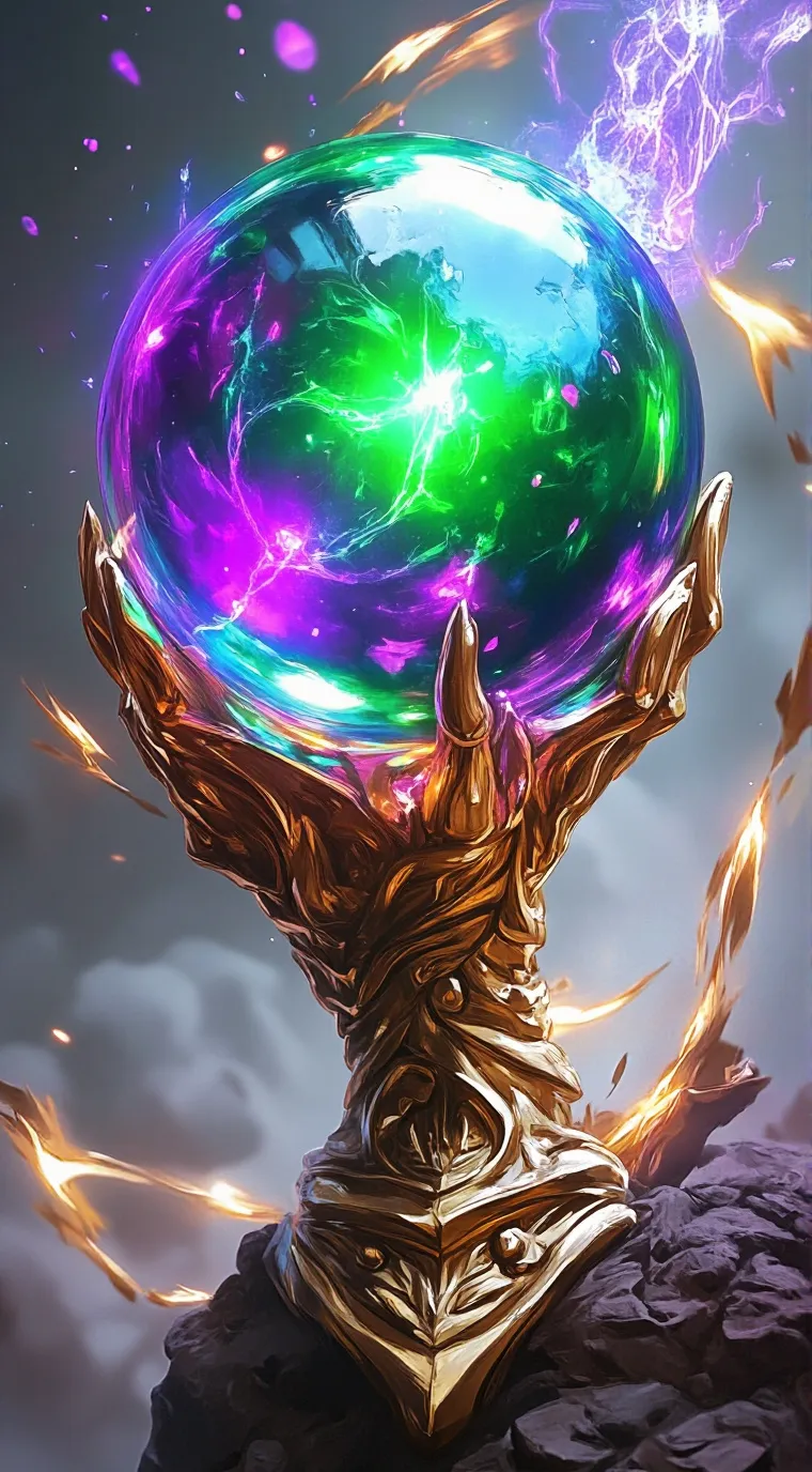 ai character: The dragon orb background