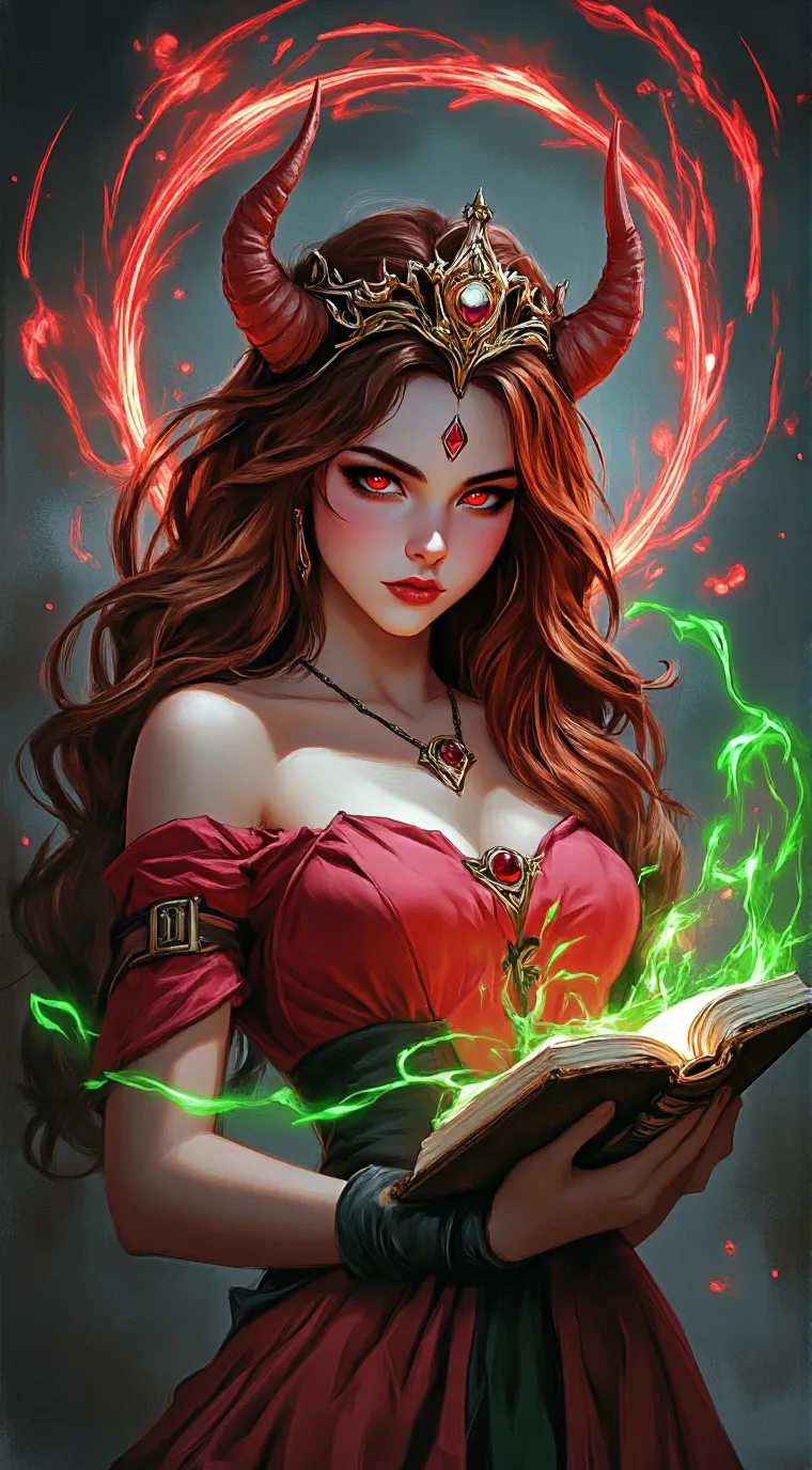 ai character: Demona  background