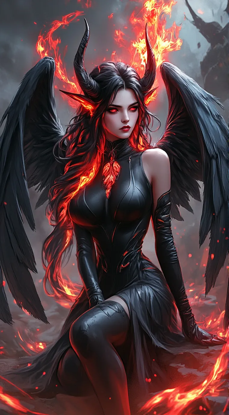 ai character: demon hybrid infec background