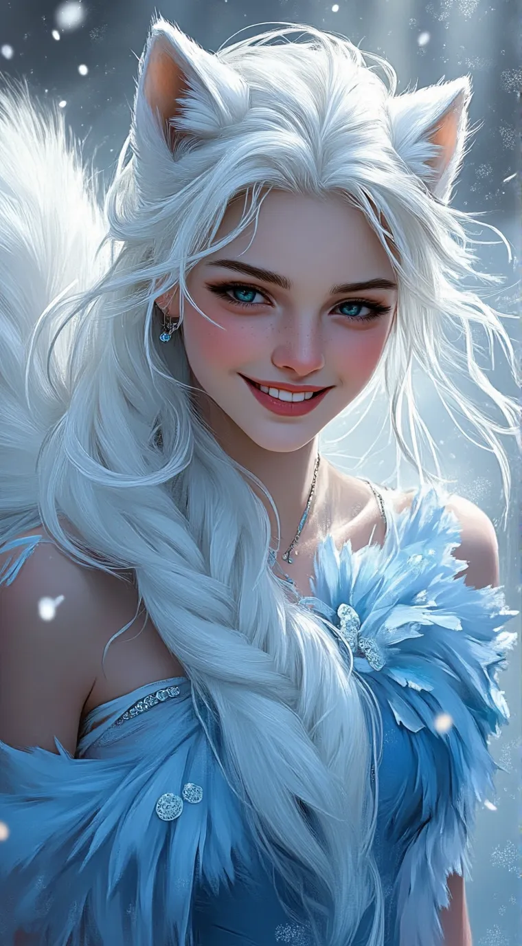 ai character: ~Snow~ background