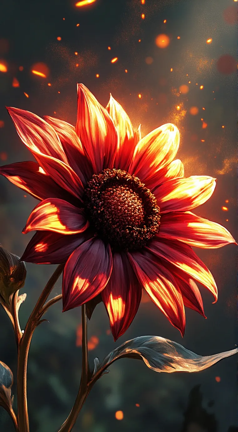 ai character:  vampire sunflower background