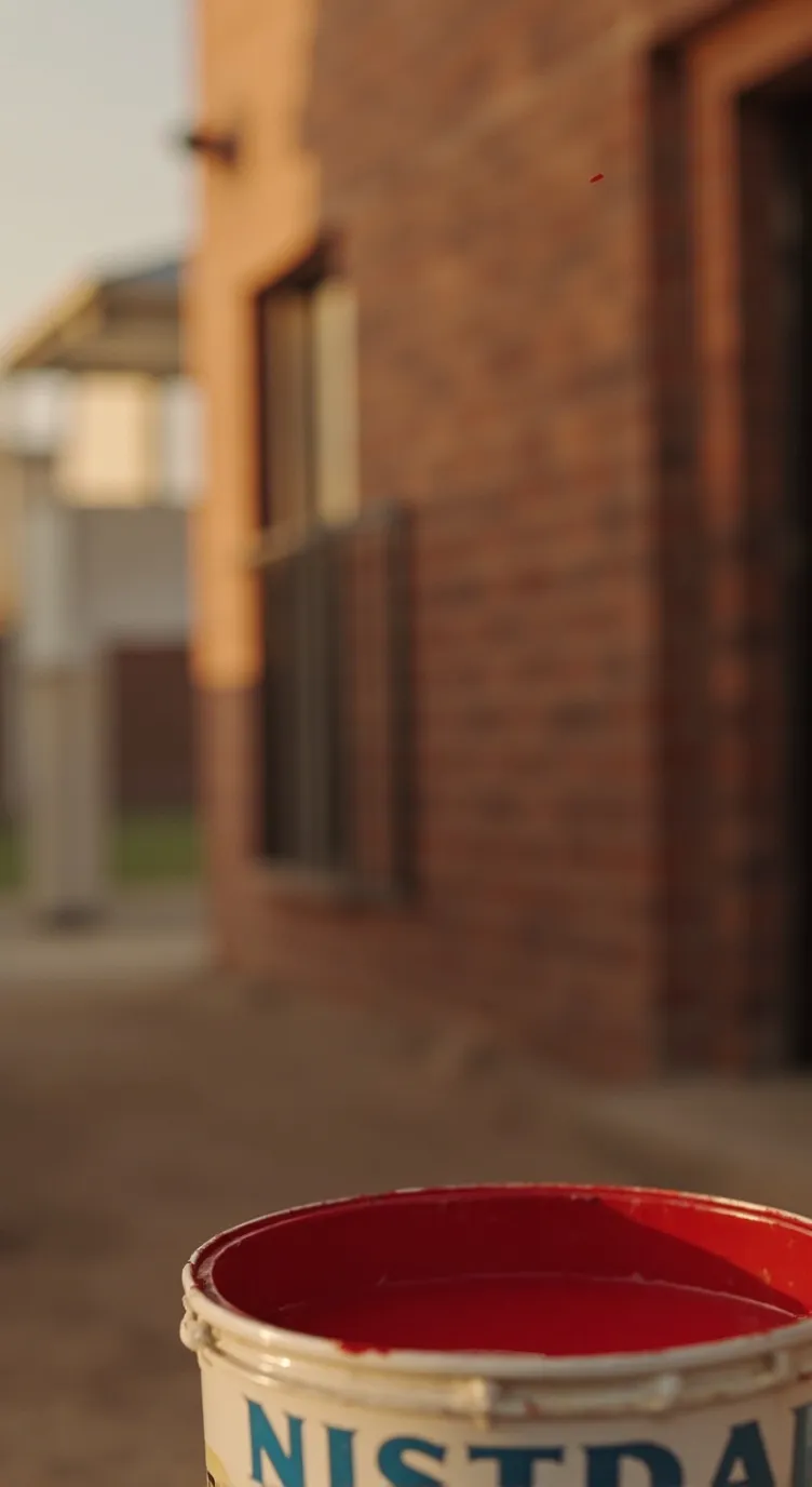 ai character: Maybe a red bucket background